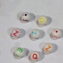 Load image into Gallery viewer, Craft Beads Alphabet Round beads WHITE 10Grams Pack