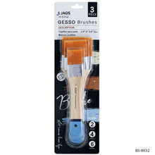 Load image into Gallery viewer, Gesso Paint Brush 3PicsSet Synth Hair