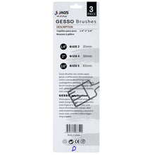 Load image into Gallery viewer, Gesso Paint Brush 3PicsSet Synth Hair