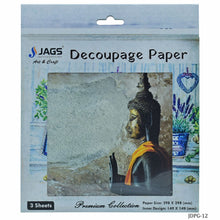 Load image into Gallery viewer, Decoupage Paper 12 X 12 Inch Gautam Lord Buddha