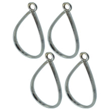 Load image into Gallery viewer, Diy Metal Imitation 4Pcs Silver Drop