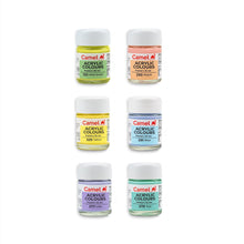 Load image into Gallery viewer, Camel Acrylic Pastel Shades 10ml Each,6 Shades