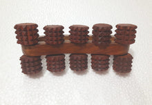 Load image into Gallery viewer, Wooden Hand Massager 10 Roller Stress Acupressure Touch | Perfect for Gifting and Health