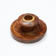 Load image into Gallery viewer, Wooden Dhoop Batti & Agar Batti Stand Small Size - Random Designs