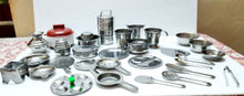 Load image into Gallery viewer, Stainless Steel Children Kitchen Toys Miniature Cooking Set- Pack of 30