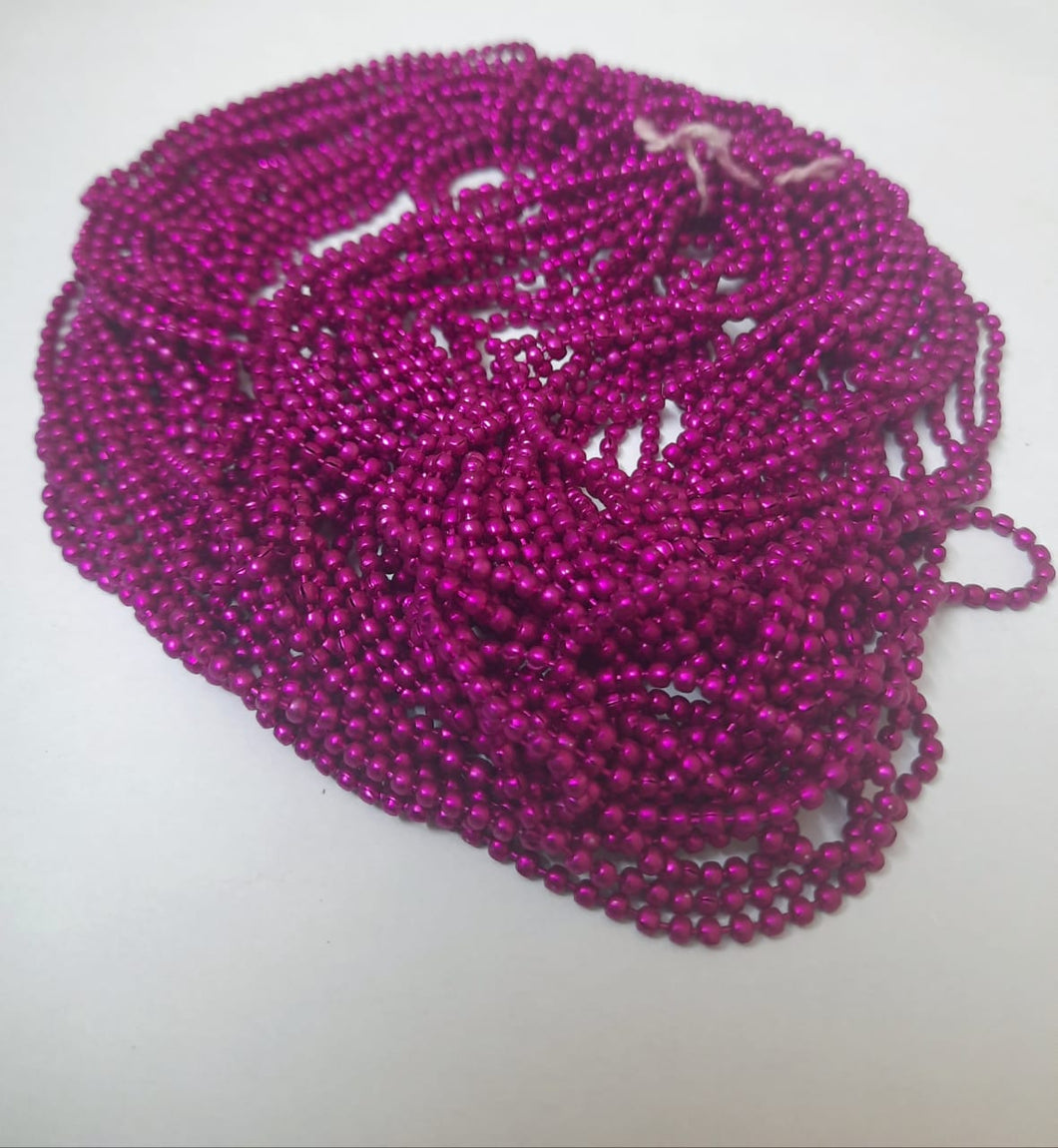 Ball Chain 1 Size Dark Pink - 2meters