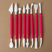Load image into Gallery viewer, Eshwarshop 8Pcs/ 16 Patterns Fondant Cake Decorating Flower Sugar Craft Modelling Tools Clay Tool