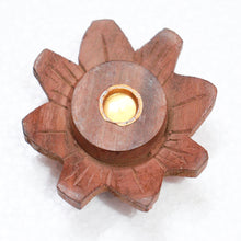 Load image into Gallery viewer, Wooden Dhoop Batti & Agar Batti Stand Small Size - Random Designs