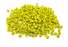 Load image into Gallery viewer, Yellow Smiley Craft Beads for Jewelry Making, Bracelets, Necklaces, Key Chains etc - 10 Grams Pack