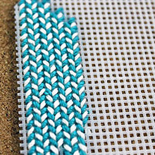 Load image into Gallery viewer, Plastic Cross Stitch Canvas Sheet/size 12.5X10 Inches Embroidery Thread