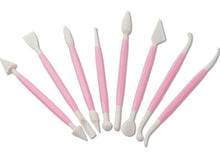 Load image into Gallery viewer, Eshwarshop 8Pcs/ 16 Patterns Fondant Cake Decorating Flower Sugar Craft Modelling Tools Clay Tool