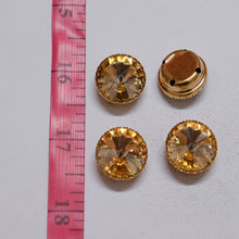 Load image into Gallery viewer, Round Shape Crystal Stone/Kundan 18mm (5 Piece)