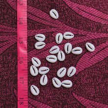 Load image into Gallery viewer, White Drilled Cowrie Seashells Shells with Hole 12 mm & 17 mm - For Jeweler/Accessories.