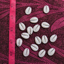 Load image into Gallery viewer, White Drilled Cowrie Seashells Shells with Hole 12 mm & 17 mm - For Jeweler/Accessories.