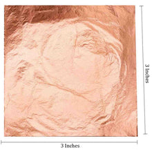 Load image into Gallery viewer, Gilding Copper Foil Paper (Pack of 25 Sheets) (3x3 Inch)