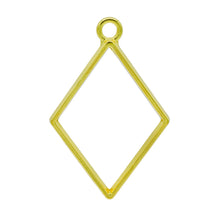 Load image into Gallery viewer, Pendant Earrings For Resin Art Rhombus Shape Bezels Pack of 4