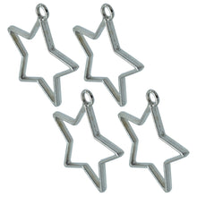 Load image into Gallery viewer, Pendant Earrings For Resin Art Star Shape Bezels Pack of 4
