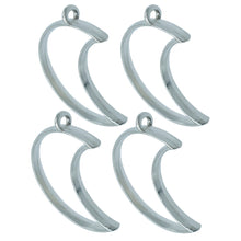 Load image into Gallery viewer, Pendant Earrings For Resin Art Crescent Moon Shape Bezels Pack of 4