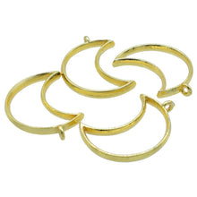Load image into Gallery viewer, Pendant Earrings For Resin Art Crescent Moon Shape Bezels Pack of 4