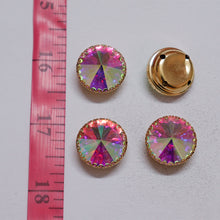 Load image into Gallery viewer, Round Shape Crystal Stone/Kundan 18mm (5 Piece)