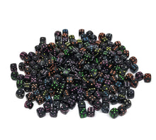 Load image into Gallery viewer, Craft Beads Black Dice 10 Grams Pack