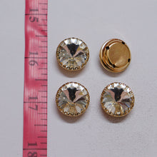 Load image into Gallery viewer, Round Shape Crystal Stone/Kundan 18mm (5 Piece)