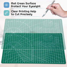 Load image into Gallery viewer, A4 Cutting Mat- Double Sided Flexible Cutting Mat, (30 x 22cm) with Marked Pattern and Grids (Green)