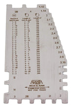 Load image into Gallery viewer, Ajanta Stainless Steel Handy Bangle Sizer/Gauge/Bracelet Sizer/Gauge in Inches/Metric/Aani For Measuring Bangle size or Thickness