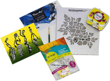 Load image into Gallery viewer, Pidilite Fevicryl All In One Artist Canvas Kit (1 Canvas, 1 Brush, 1 Acrylic Colour Kit, Stencils)