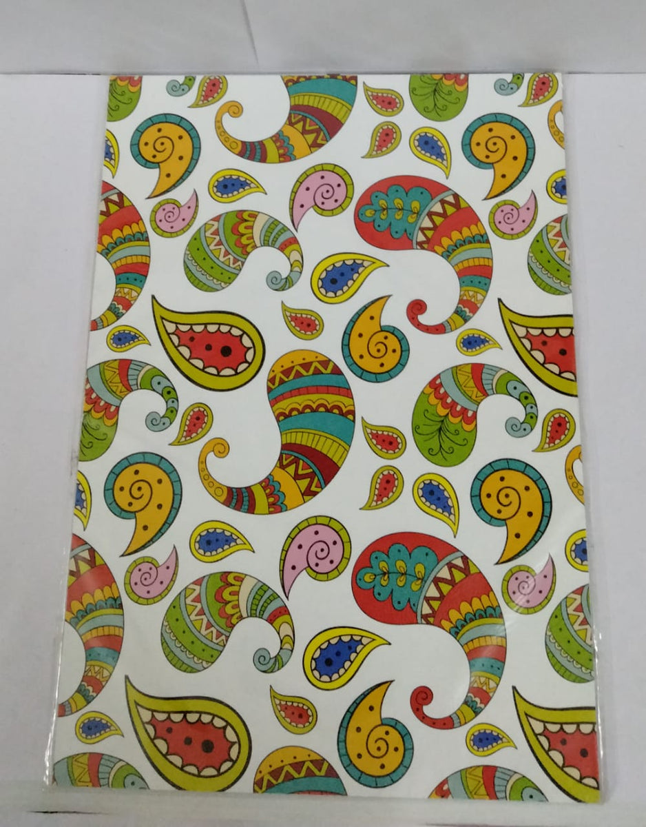 Craft Paper Sheets A4 With Single Side Decorative Pattern- Pack Of Model-53  at Rs 13.00, पैटर्न पेपर, पैटर्न कागज़ - Eshwar Shop, Madurai