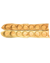 Load image into Gallery viewer, Pallanguzhi (Ancient Game) – Normal Without Warnish Paint /Fish Model Wooden Pallanguzhi - Wooden Board Game With Cowrie shells 75 pieces