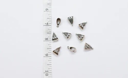 Antique Silver Bails (BAIL 03)-pack of 10