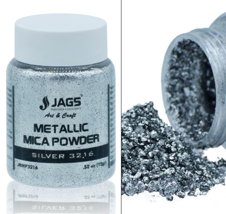 Metallic Mica Powder 15Gms Silver