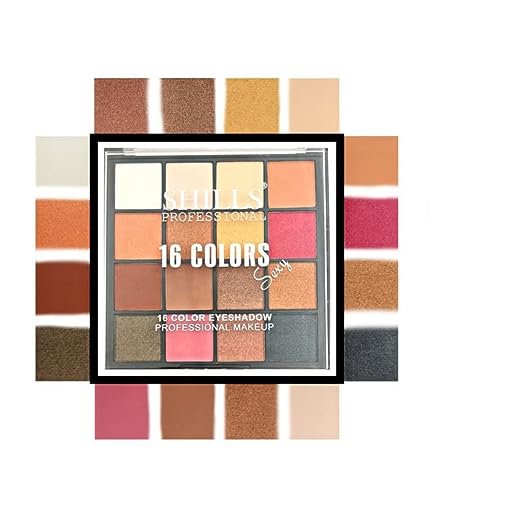 SHILLS PROFESSIONAL 16 colors Eyeshadow Palette  Multicolor