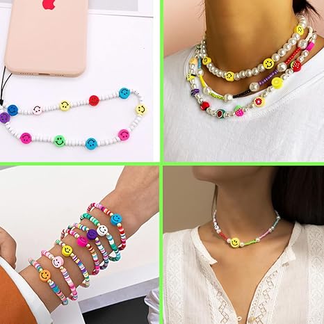Smiley Beads Necklace Smiley Craft Beads For Jewelry Making