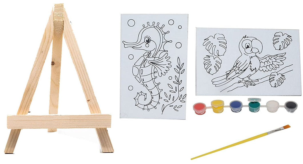 Mini Canvas And Easel Board Printed.