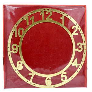 Acrylic Clock Frame Numerical Gold 8Inch