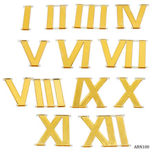 Load image into Gallery viewer, Acrylic Roman Number For Clock Gold 12PcSet
