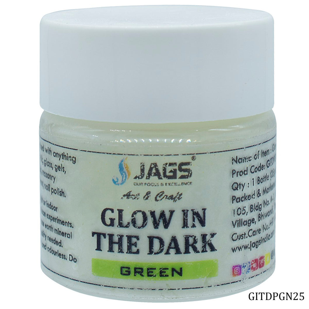 Glow In The Dark Powder  25gsm - GREEN