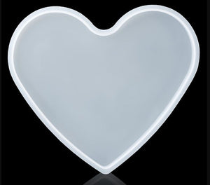 RESIN- Silicone Mould Heart 10MM Deep 8 IncH