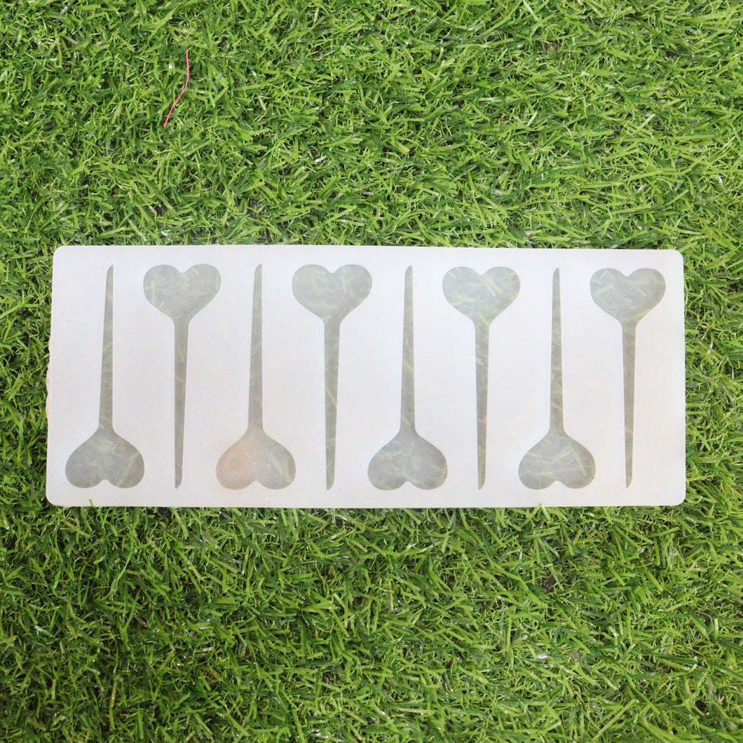 Resin Silicone Mould heart shape standy