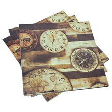 Load image into Gallery viewer, Decoupage Paper 12 X 12 Inch Vintage Wall Clock
