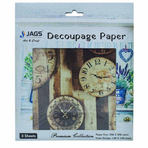 Decoupage Paper 12 X 12 Inch Vintage Wall Clock