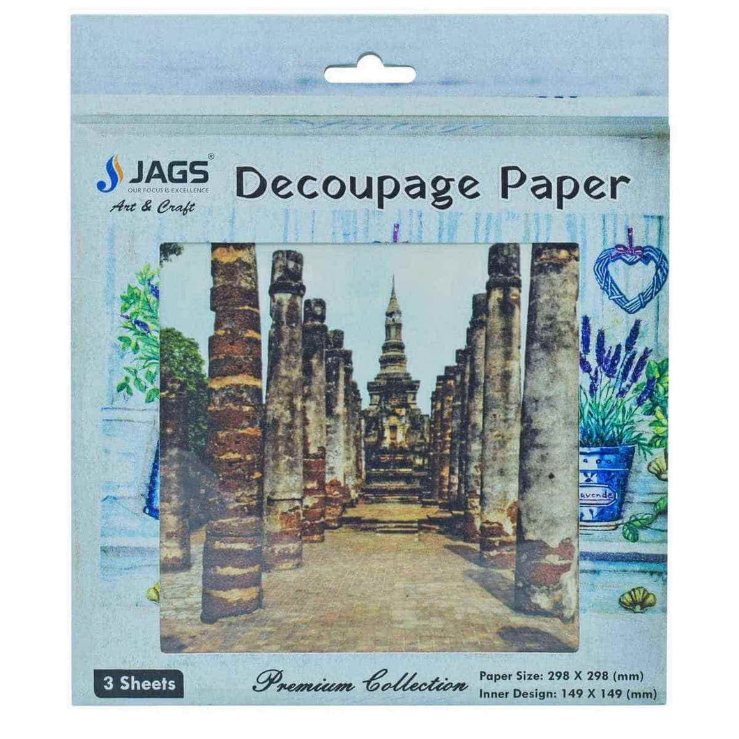Decoupage Paper 12 X 12 Inch Vintage Temple