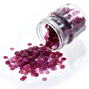 Round Shape Glitter Sequins 60 Grams - DIY Nails & Resin -