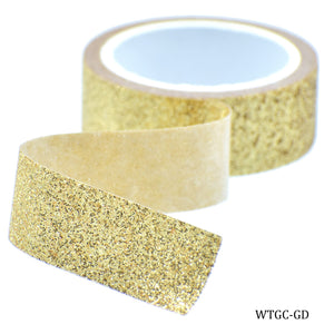Craft Tape Washi 1pcs Glitter Gold Colour