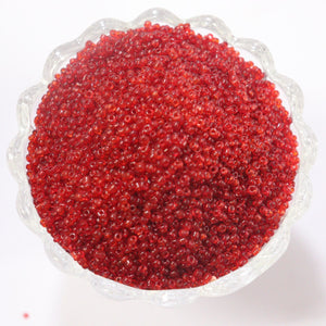 Sugar Glass Beads RED  - 20Grams