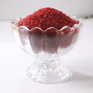 Sugar Glass Beads RED  - 20Grams