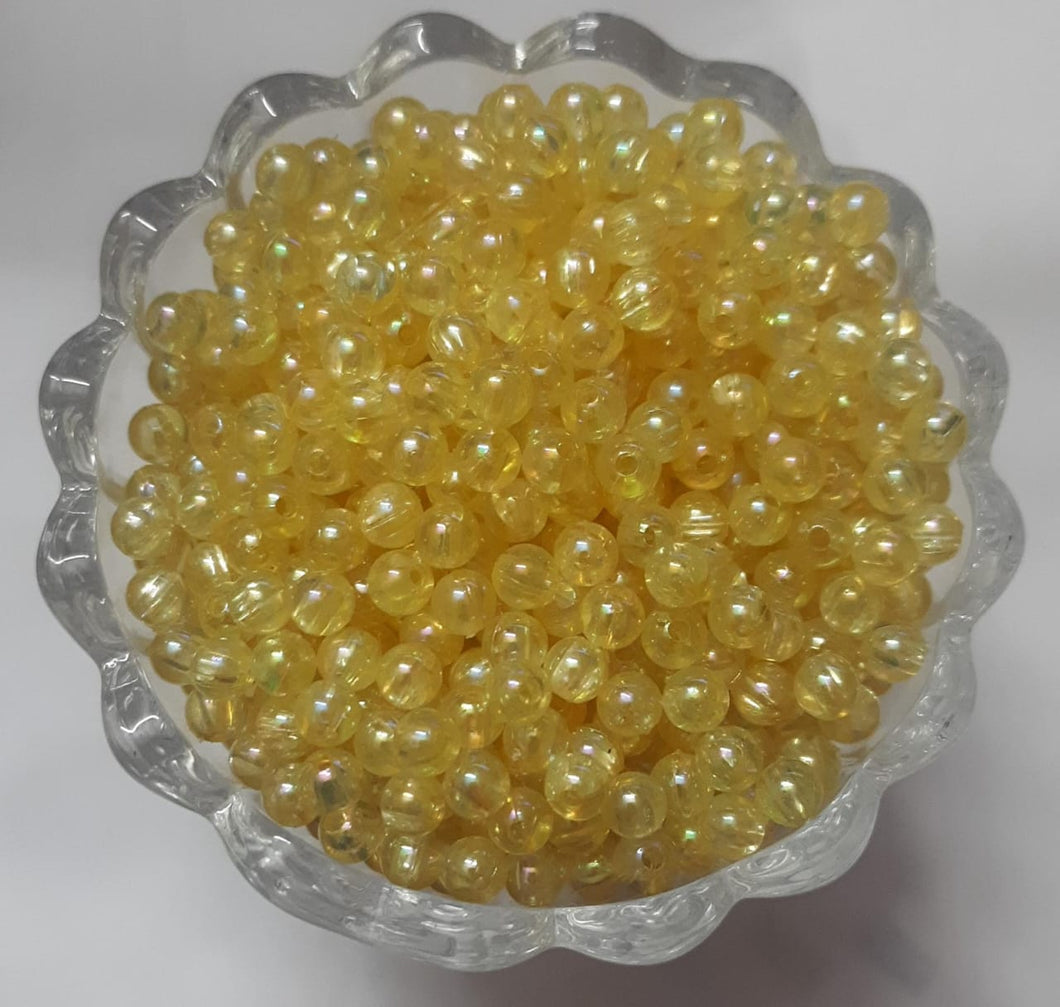 Transparent Beads- 6mm Light yellow