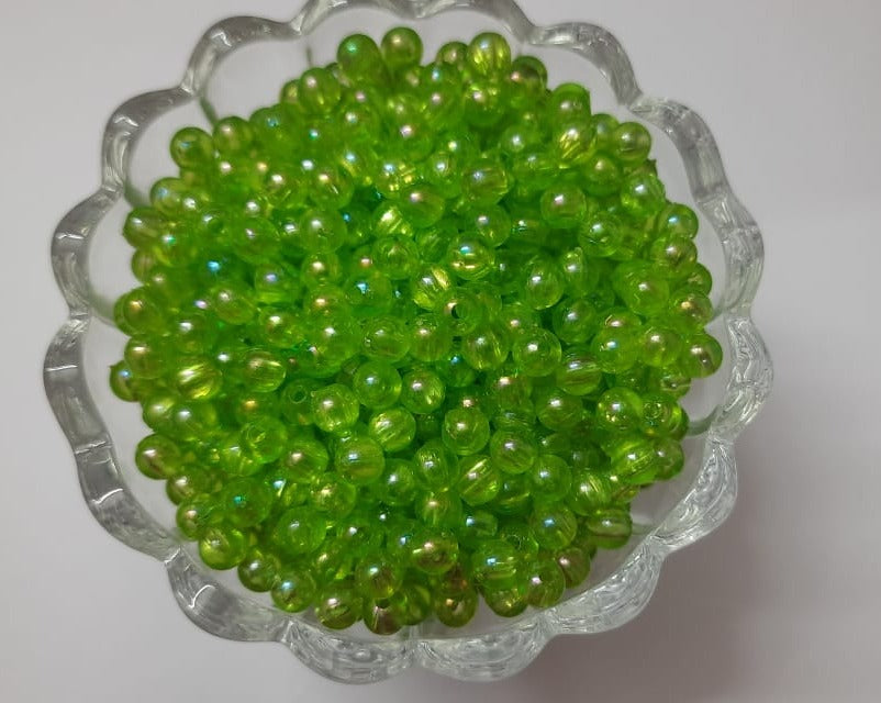 Transparent Beads- 6mm Light Green